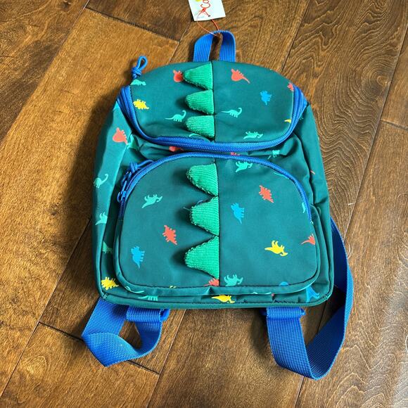 Cat and Jack Toddler Backpack Dinosaur NEW Green Blue - Picture 1 of 3